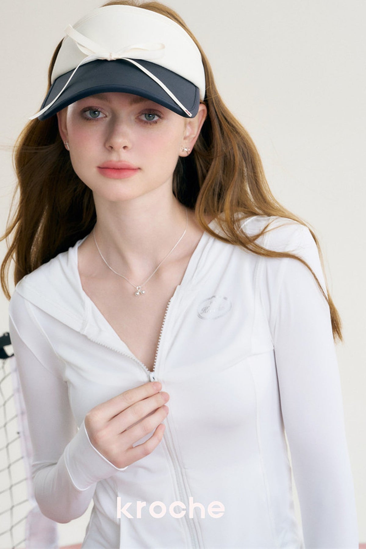 Bow-Knot Contrasting Visor Hat