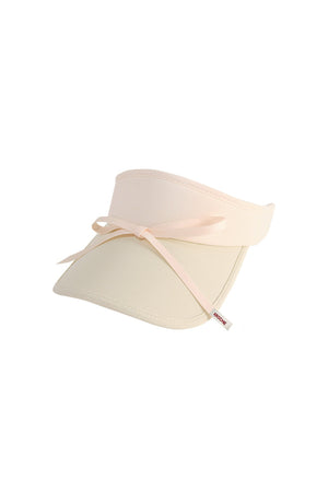 Bow-Knot Contrasting Visor Hat