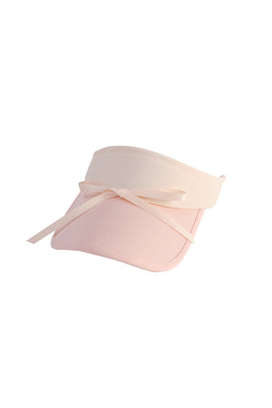 Bow-Knot Contrasting Visor Hat