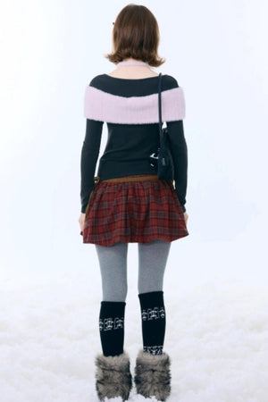 Bow-Knot Knitted Halter Top