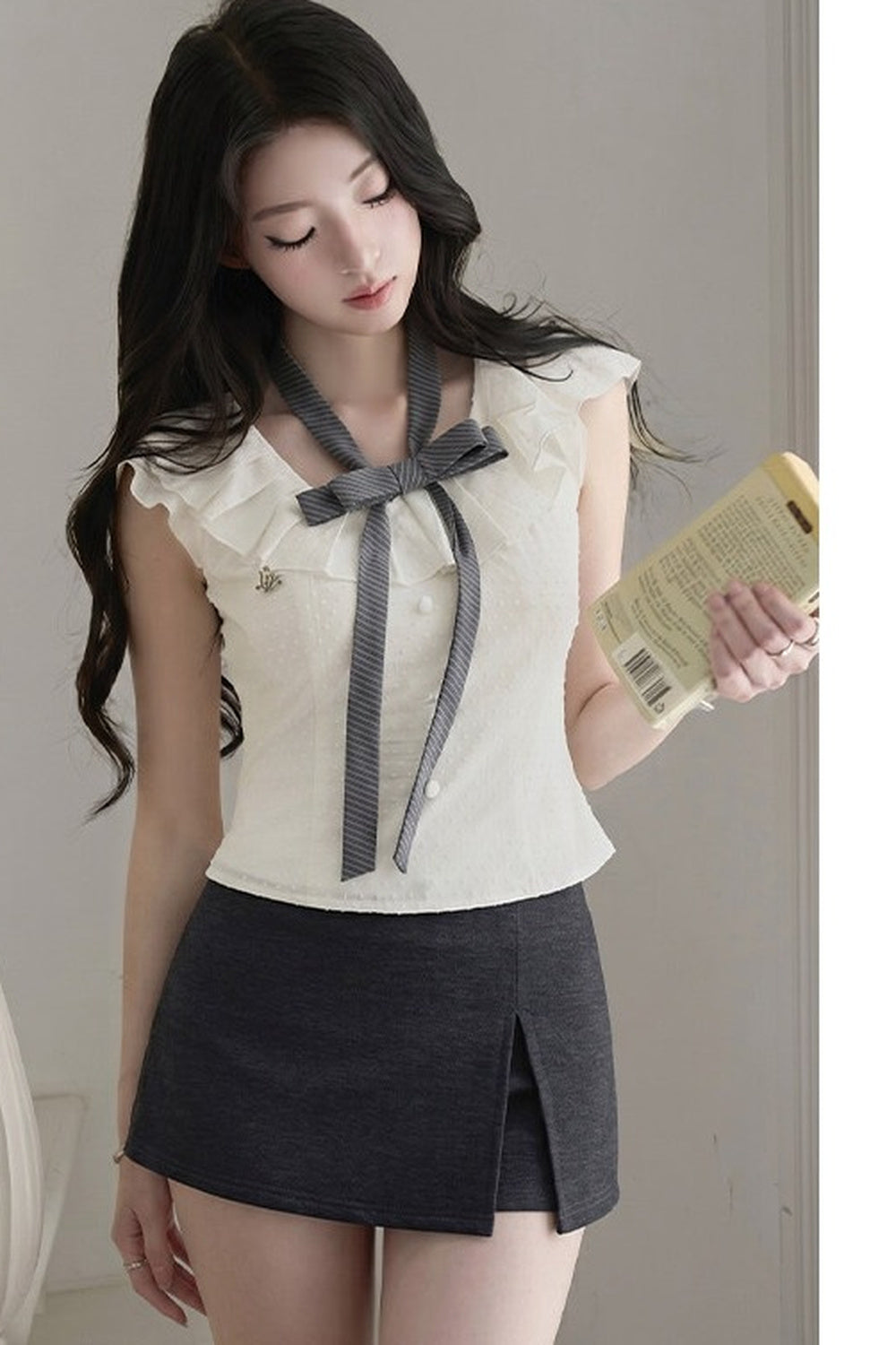 Bow Ruffle Skirt Set-Up