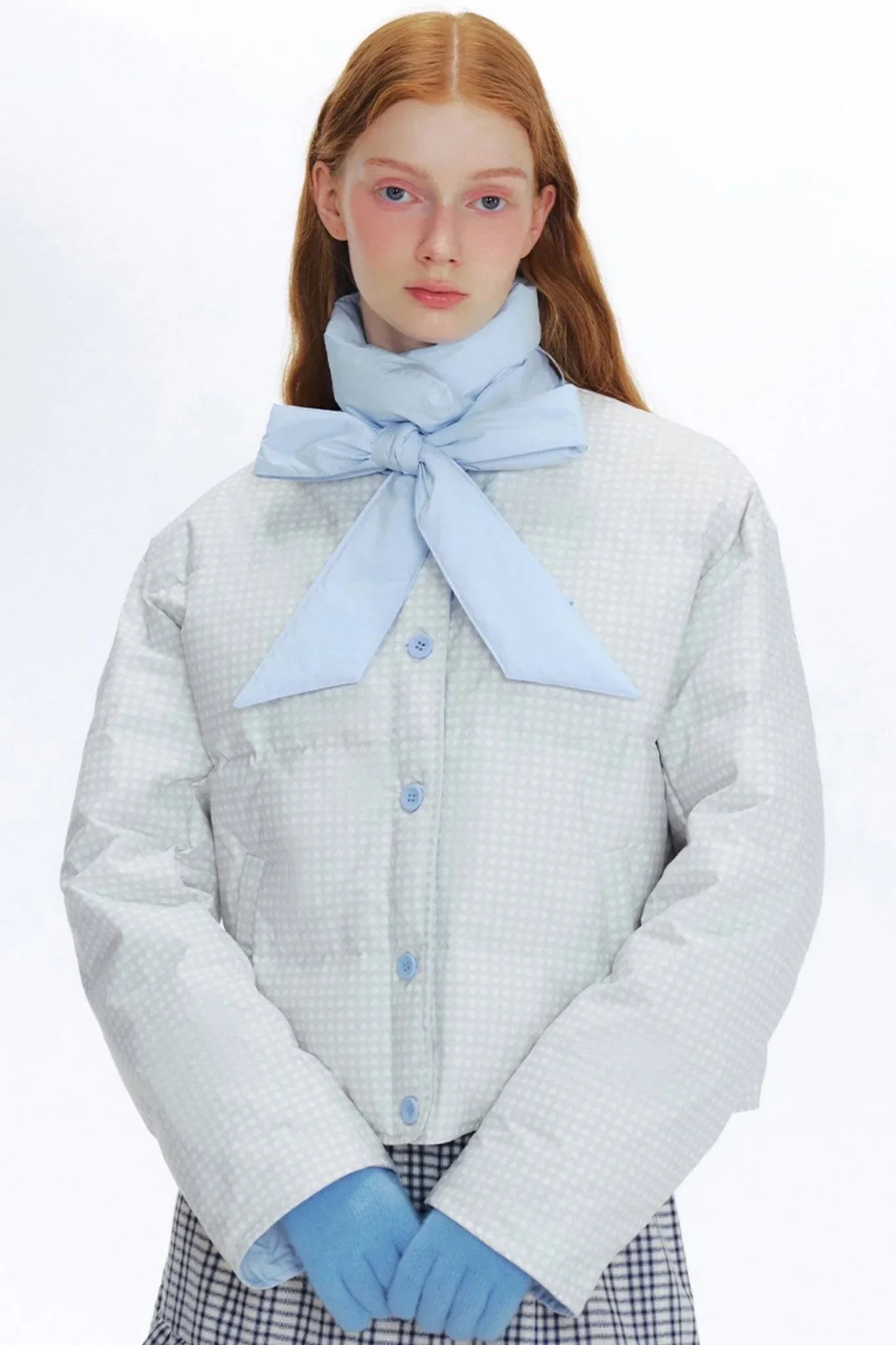 Bow Streamer Reversible Down Jacket