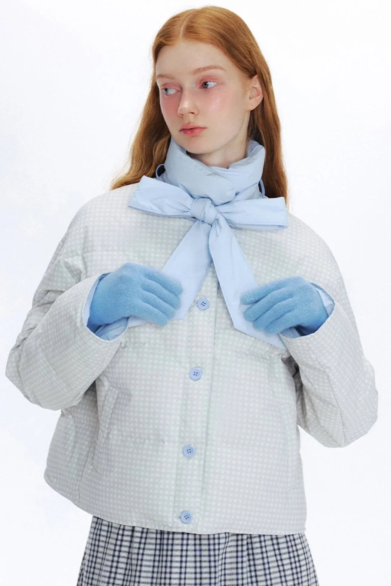 Bow Streamer Reversible Down Jacket