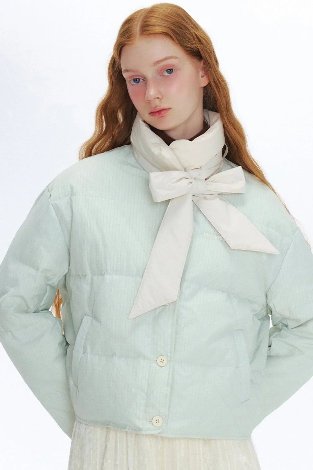 Bow Streamer Reversible Down Jacket