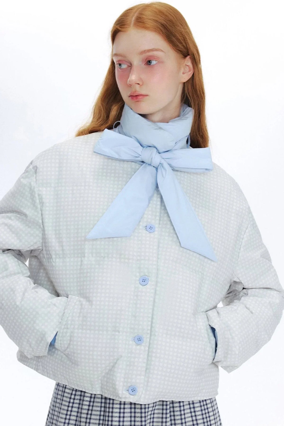 Bow Streamer Reversible Down Jacket