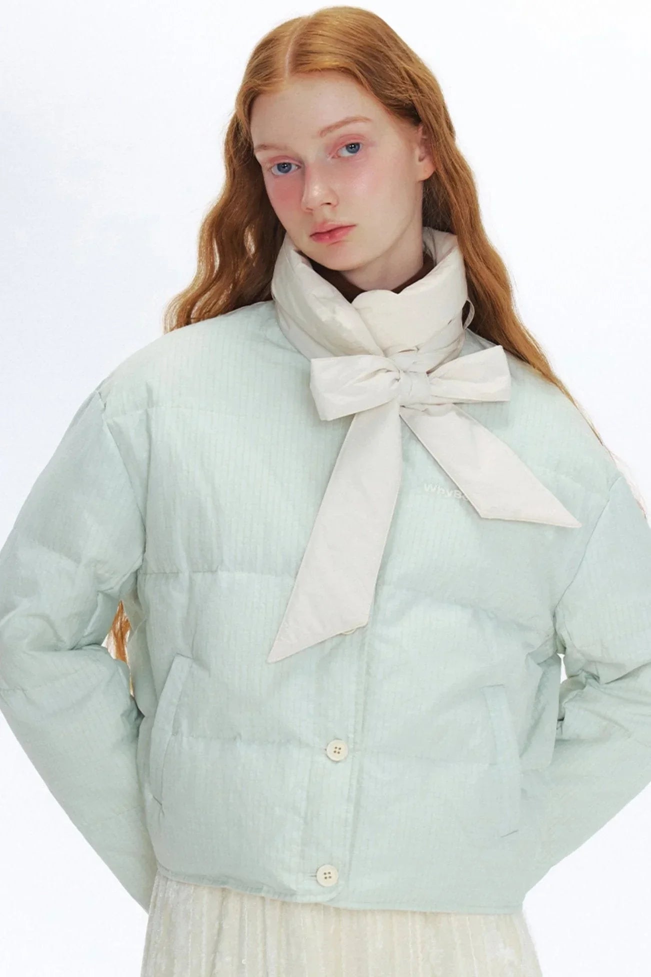Bow Streamer Reversible Down Jacket