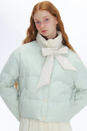 Bow Streamer Reversible Down Jacket