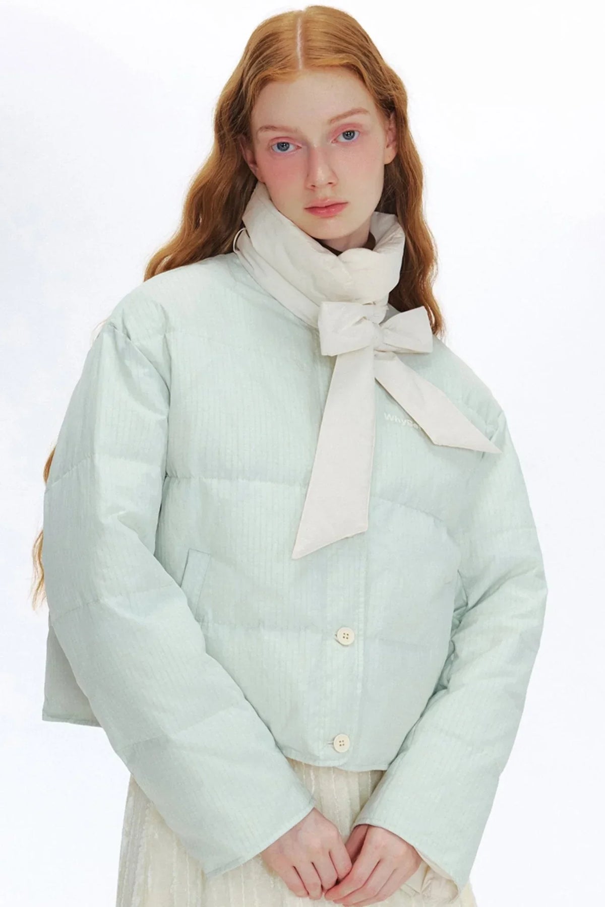 Bow Streamer Reversible Down Jacket