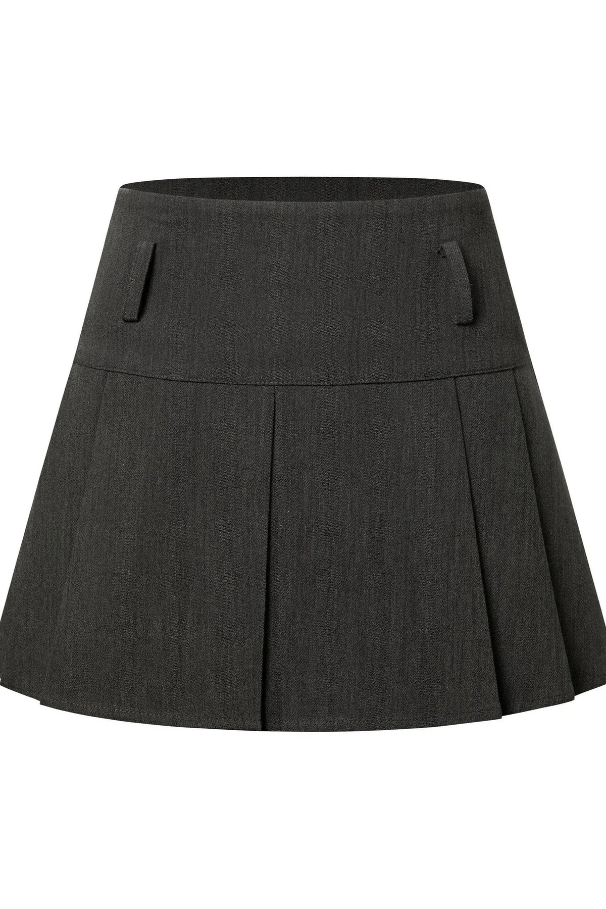 Bow Tie Spliced Shirt and Pleated Mini Skirt Set-Up