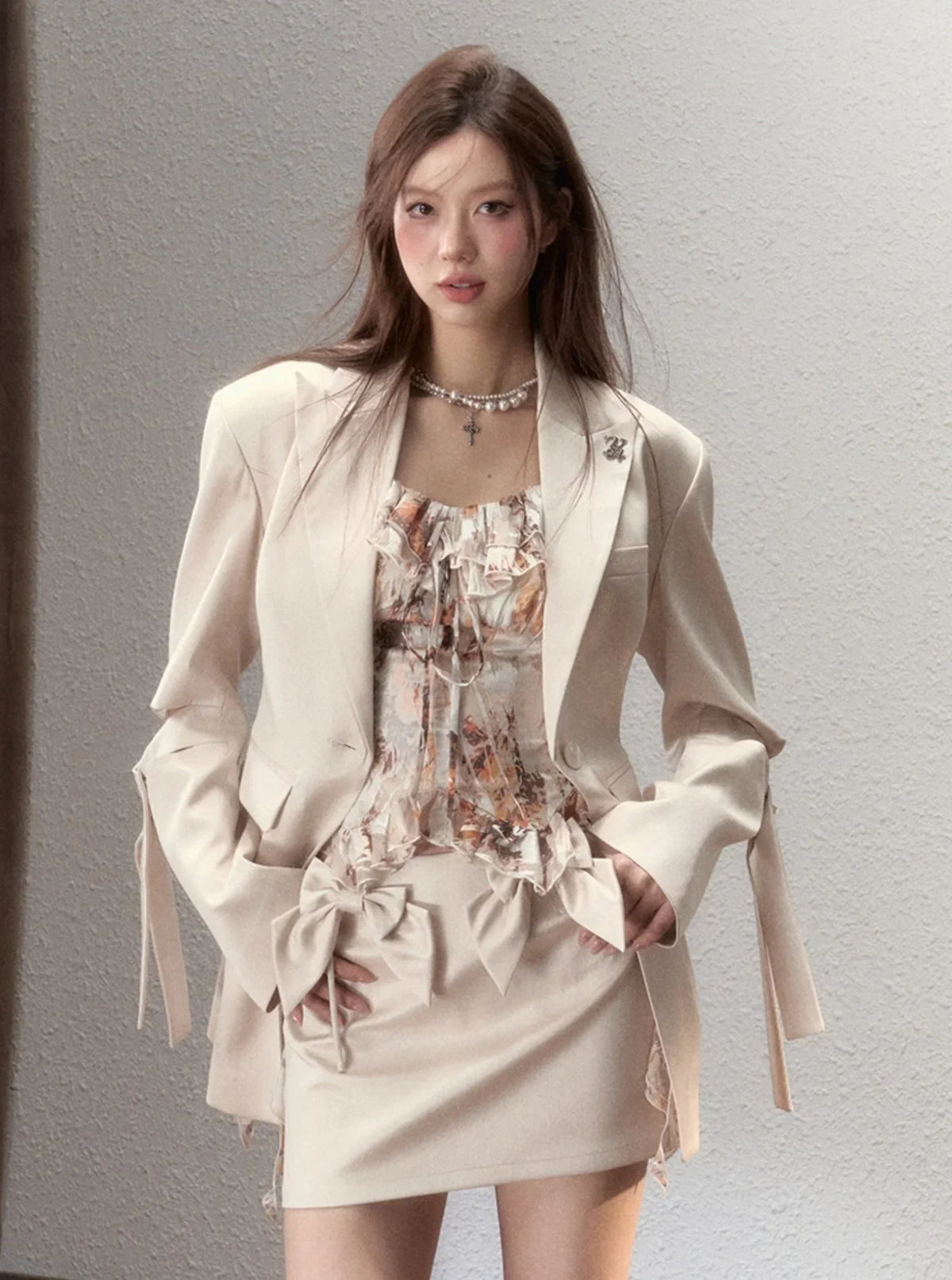 Bow Waist Strap A-Line Set-Up