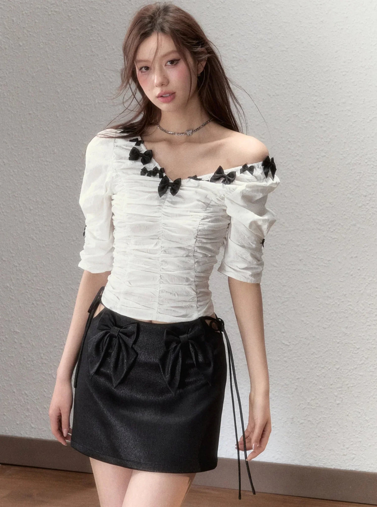 Bow Waist Strap A-Line Set-Up