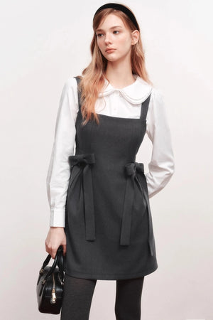 Bow Webbing Design Slip Dress
