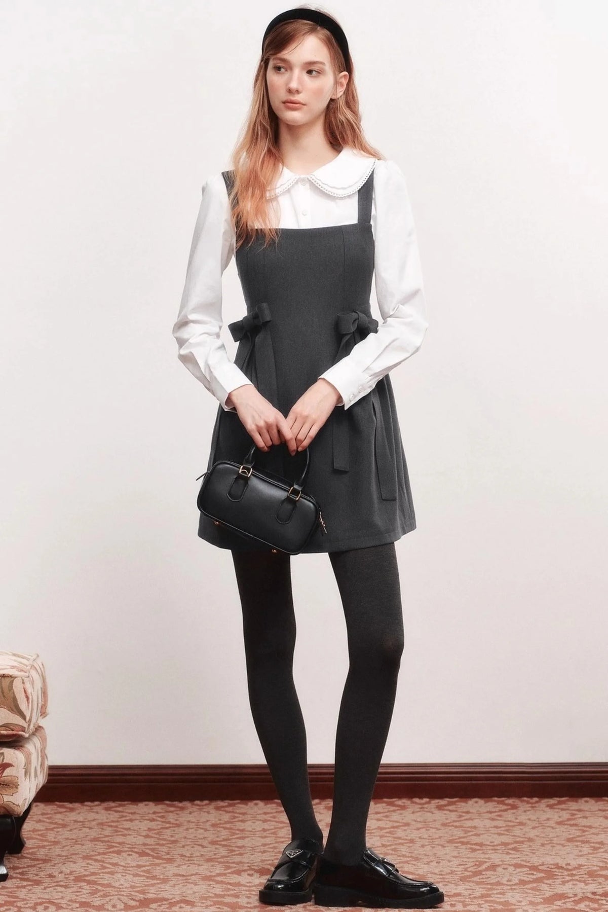 Bow Webbing Design Slip Dress