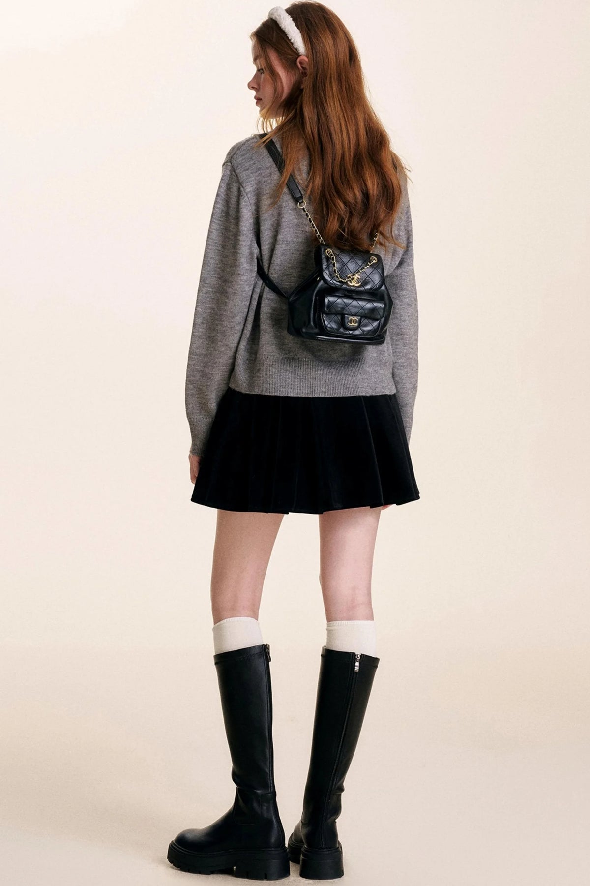 Bowknot Lace Patchwork Sweater