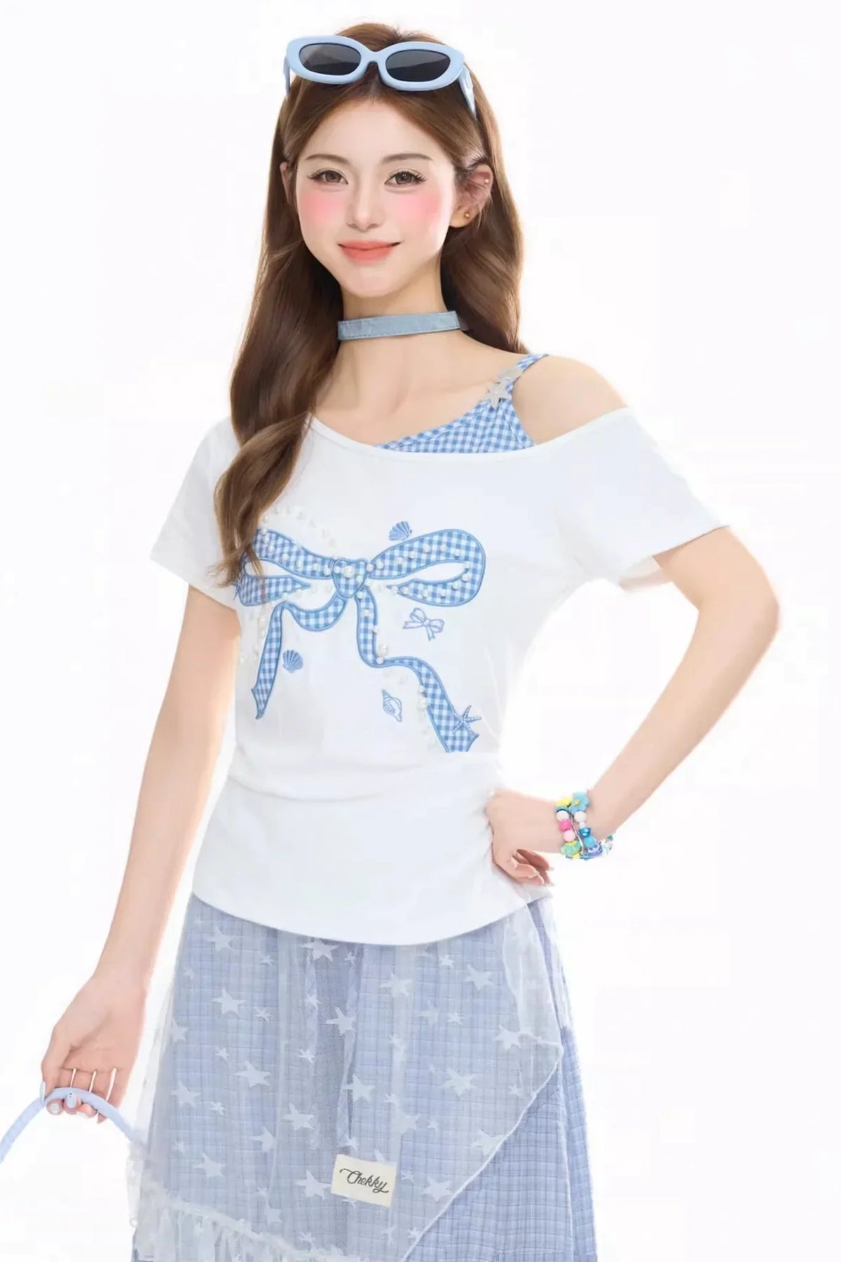 Bowknot One-Shoulder Top
