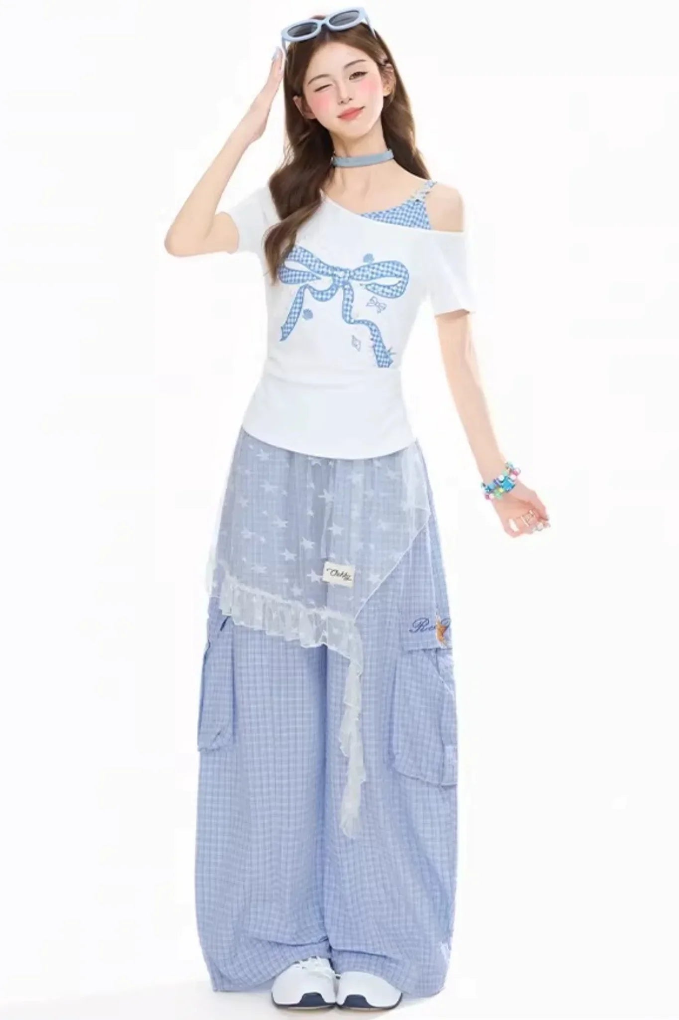 Bowknot One-Shoulder Top