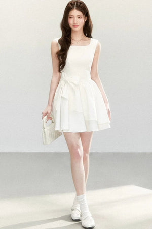 Bowknot Suspender Dress