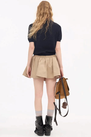 Braided Pony Knit T-Shirt Set-Up