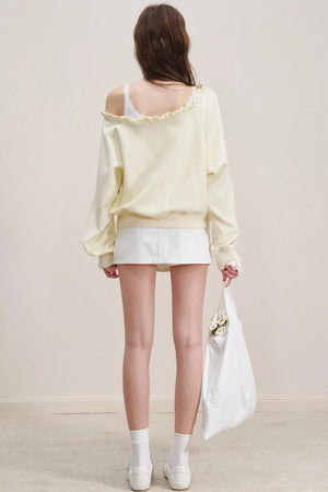 Breathing Cotton Raglan Sweatshirt