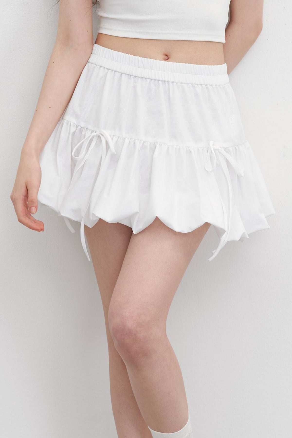 Breeze Bow Skirt With Jacket Set-Up