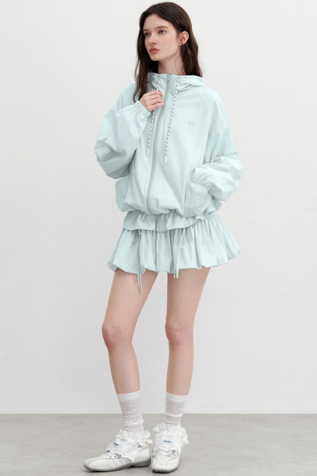 Breeze Bow Skirt With Jacket Set-Up