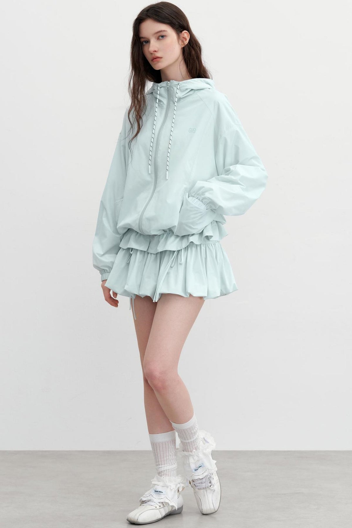 Breeze Bow Skirt With Jacket Set-Up
