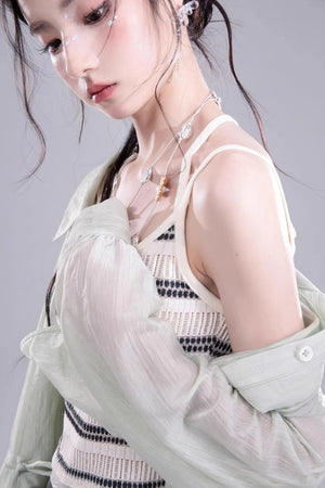Breezy Glossy Tunic Shirt