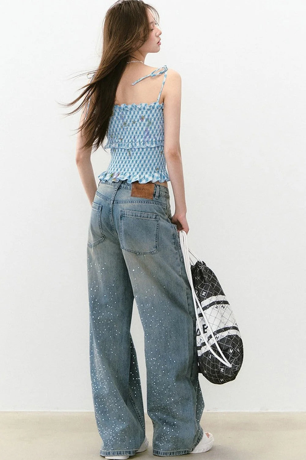 Bright Pleated Lace Camisole