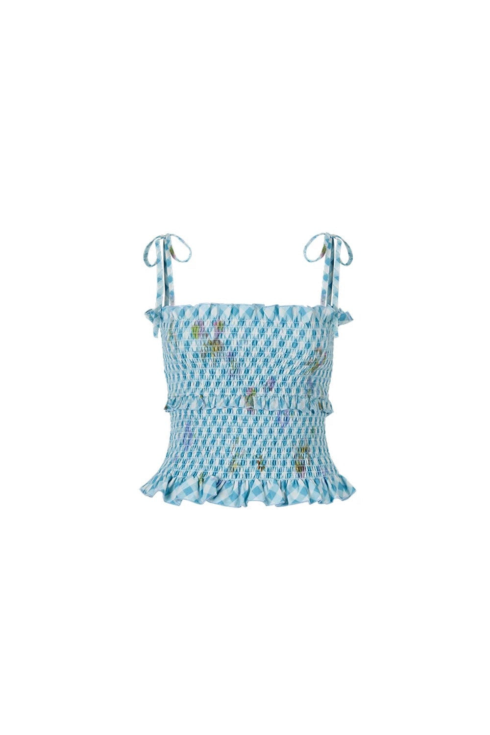 Bright Pleated Lace Camisole