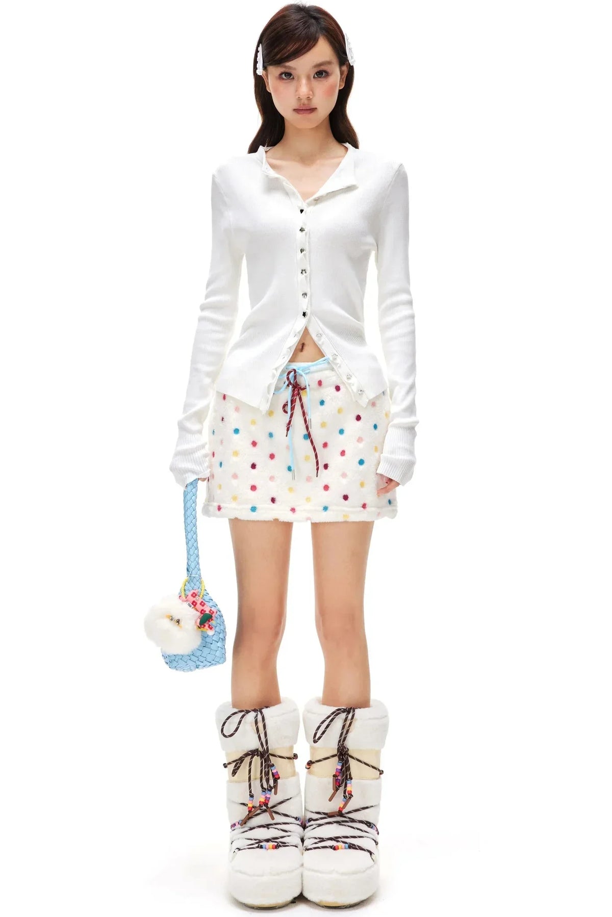 Bright Silver Heart Cardigan