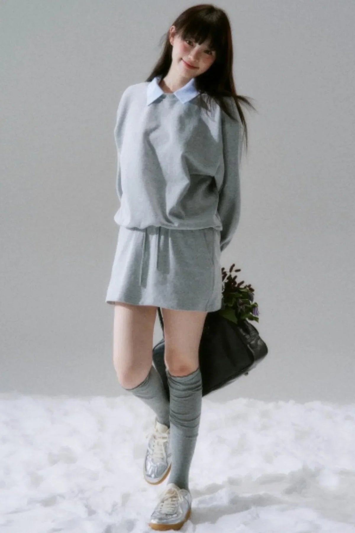 Brilliant Season Sweatshirt Skirt Set-Up