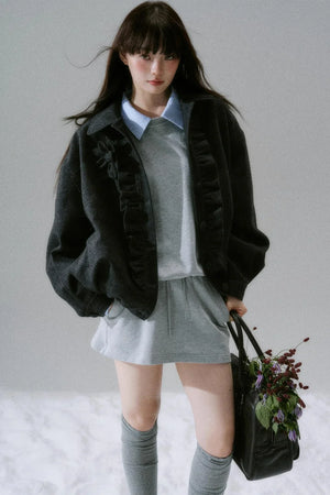Brilliant Season Sweatshirt Skirt Set-Up