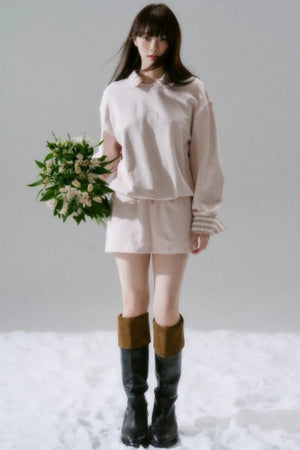 Brilliant Season Sweatshirt Skirt Set-Up