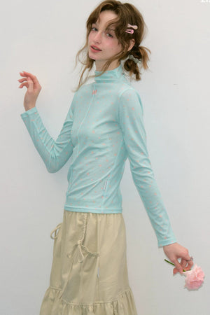 Broken Rose Knit Top
