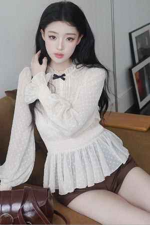 Brown High-Waisted A-Line Wide-Leg Shorts