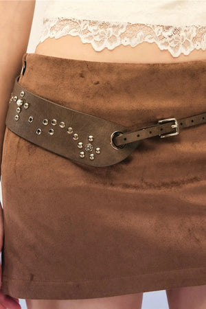 Brown Leather Waistband