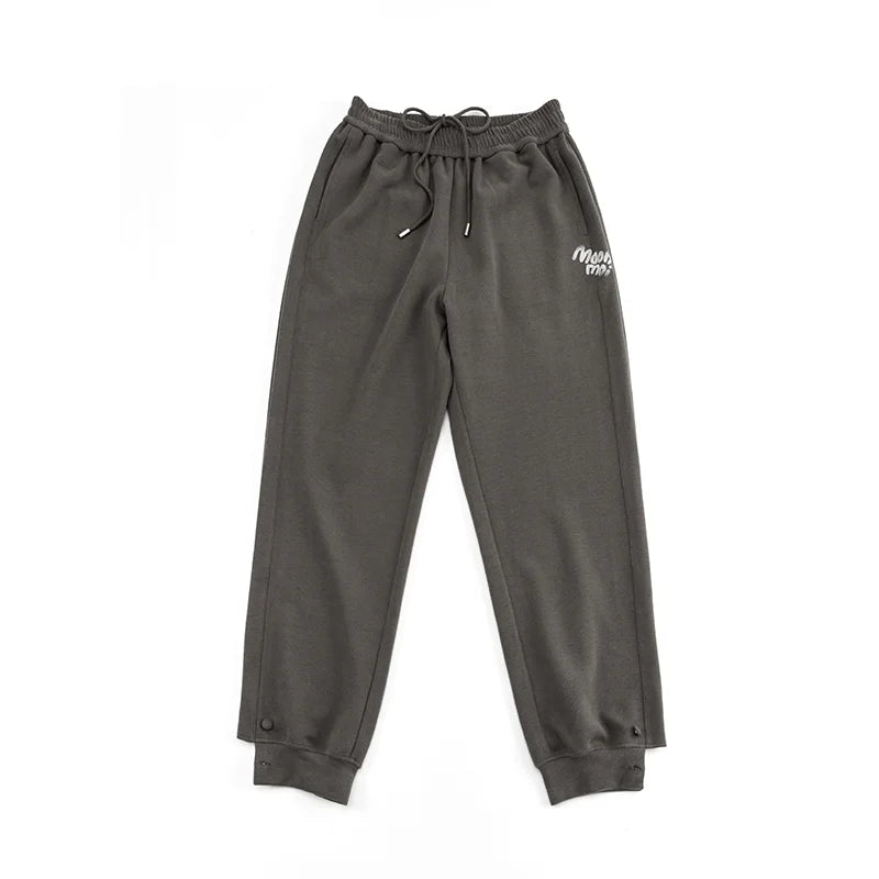 Brushed Fabric Printed Pants