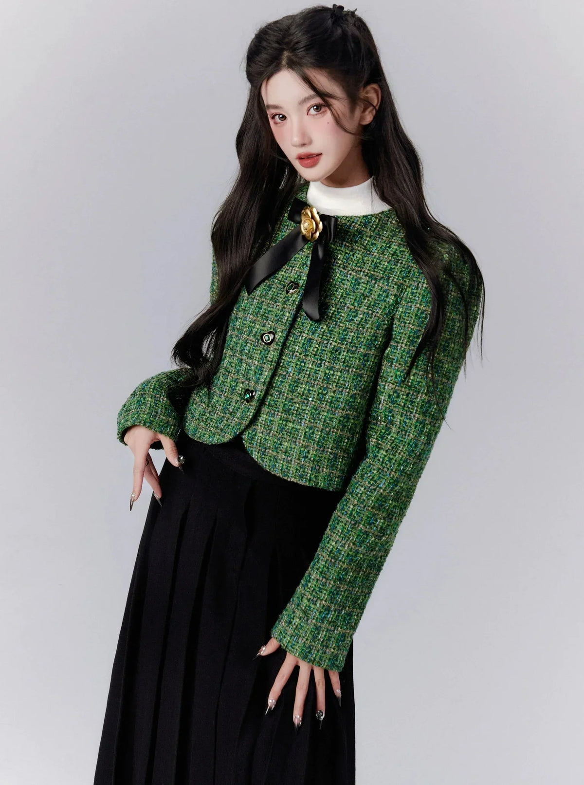Buckle Green Fragrance Jacket
