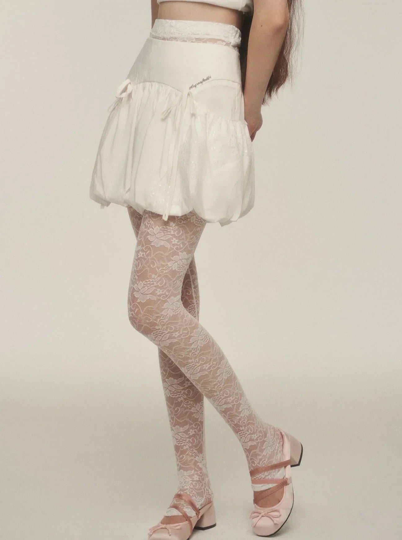 Bud Stitching Skirt