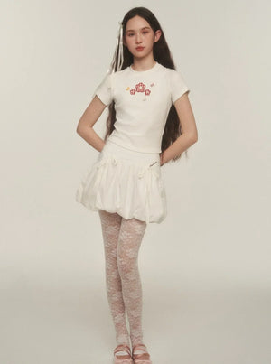 Bud Stitching Skirt