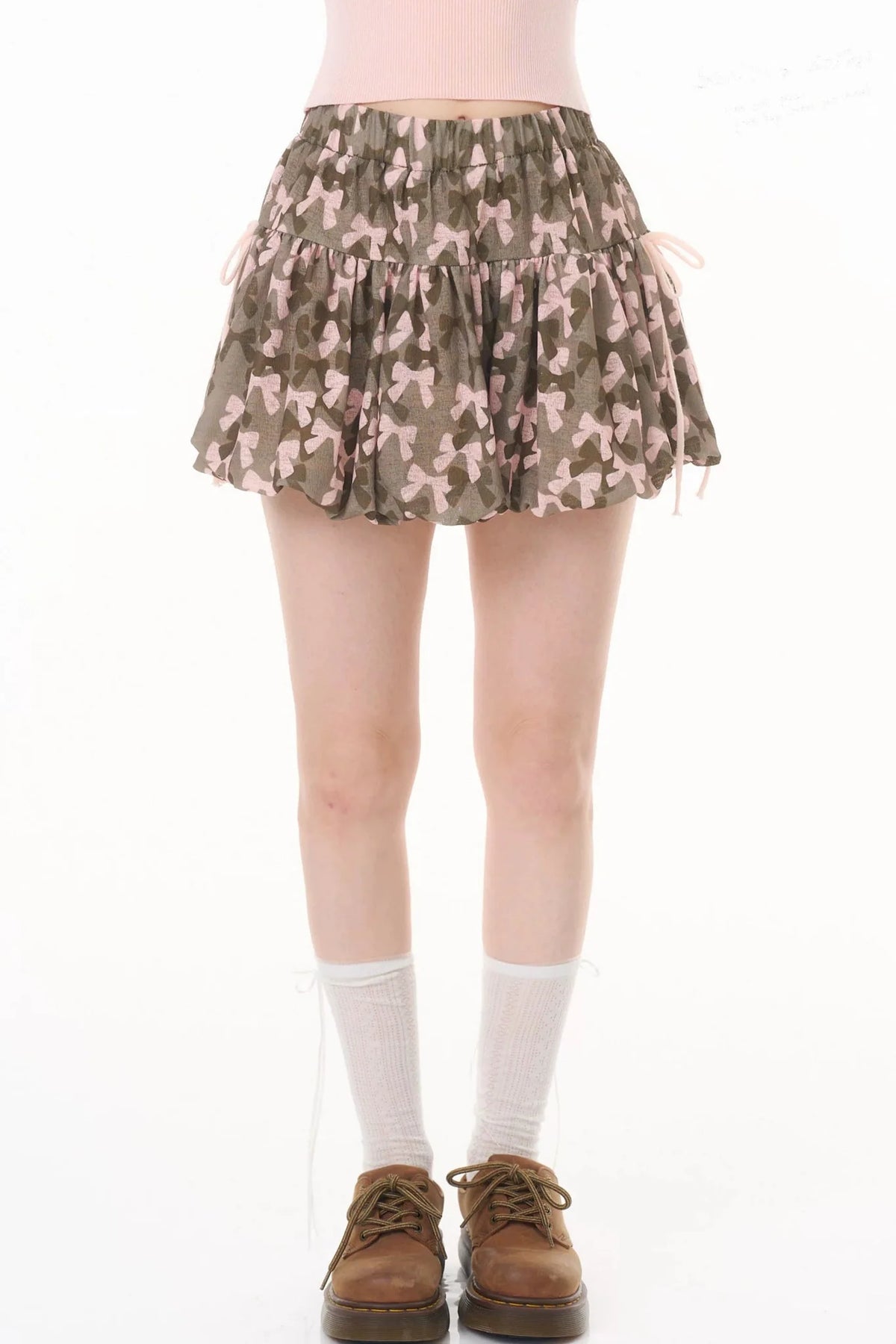 Butterfly Camouflage A-Line Skirt