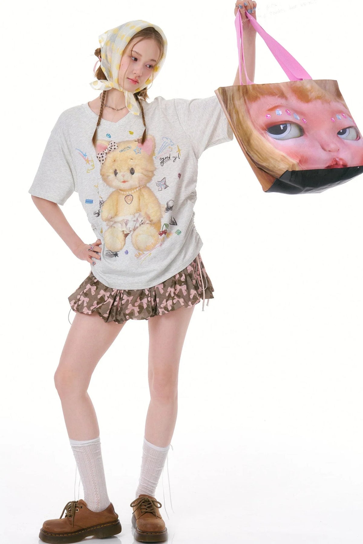 Butterfly Camouflage A-Line Skirt