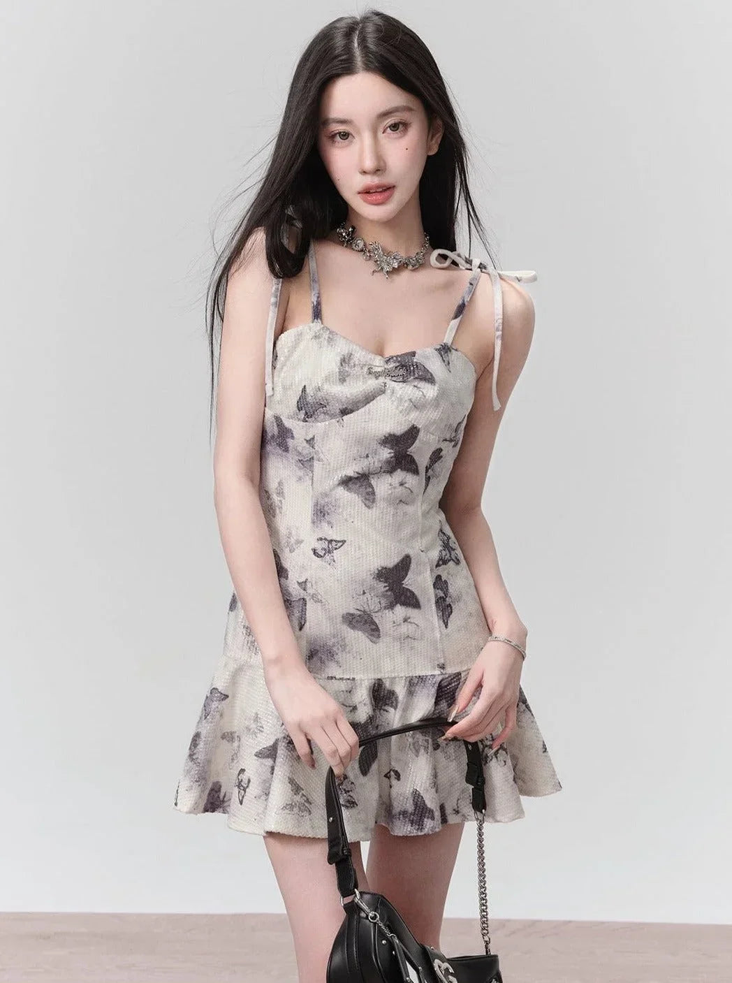 Butterfly Dream Ink Print Dress