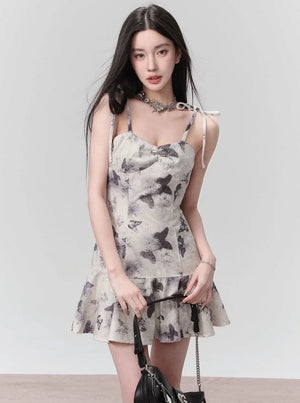 Butterfly Dream Ink Print Dress