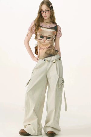 Butterfly Dream Wide-Leg Pants
