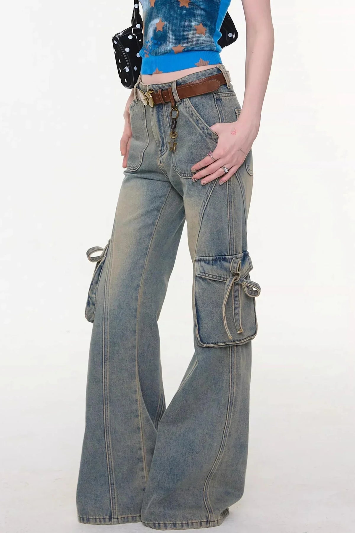 Butterfly Edge Flared Jeans