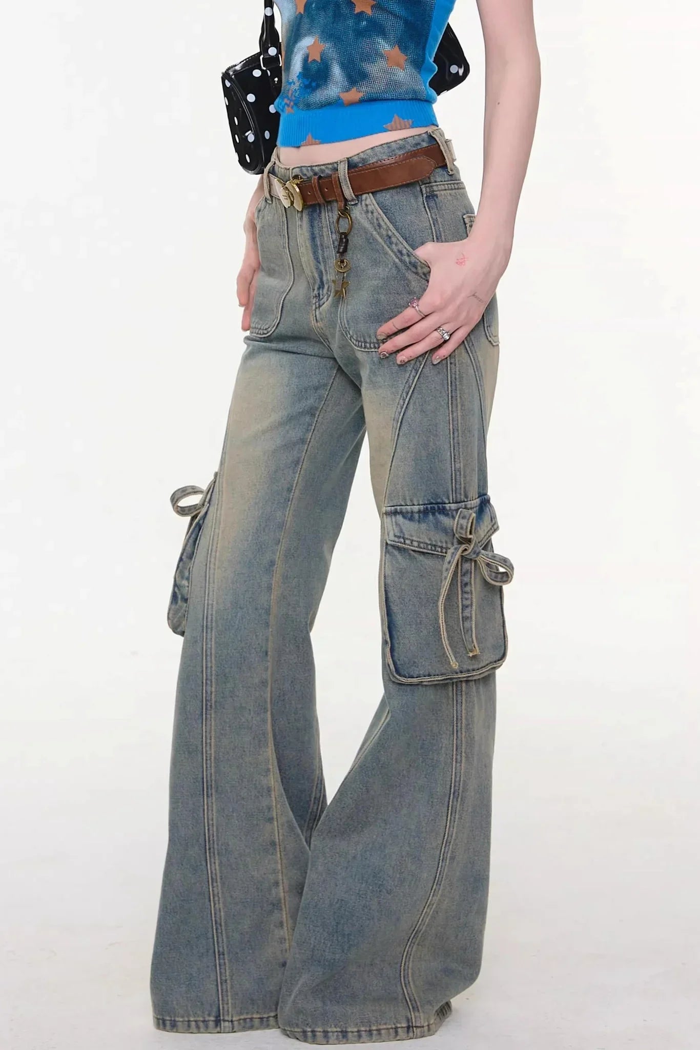 Butterfly Edge Flared Jeans
