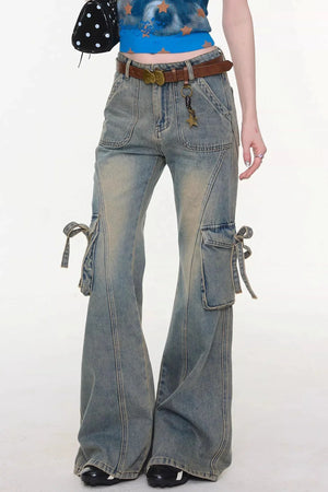 Butterfly Edge Flared Jeans
