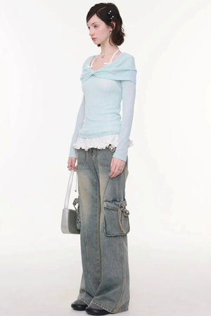 Butterfly Edge Flared Jeans