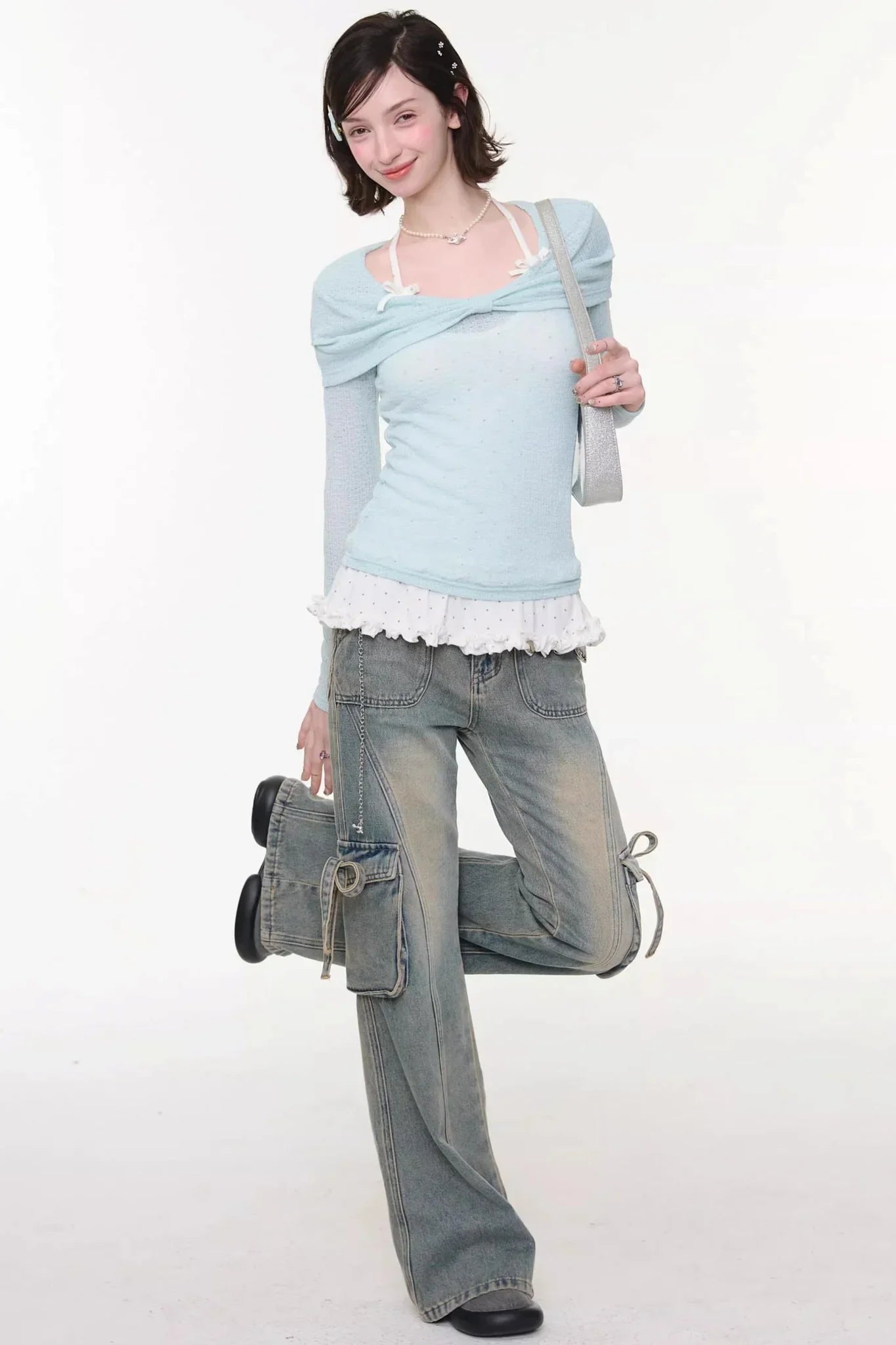 Butterfly Edge Flared Jeans